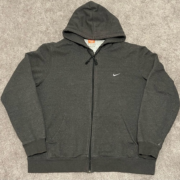 Nike The Athletic Dept Mens Grey Zip Up Hoodie Size XL - Picture 1 of 5
